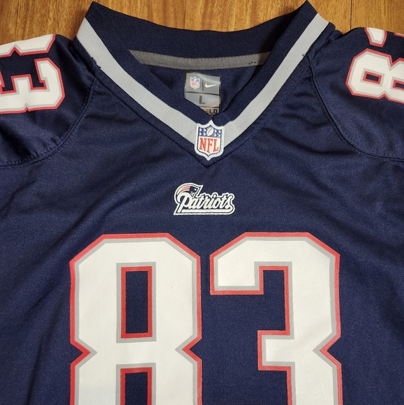 NFL New England Patriots Wes Welker #83 Jersey Nike Youth Large - Picture 5 of 6